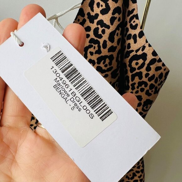 Reformation Marlowe Bengal slip dress animal prints, Size S - Picture 7 of 9